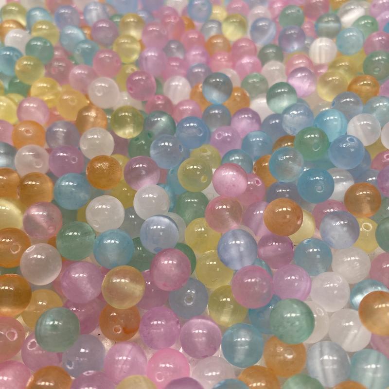 High Quality 8mm Round Crystal Beads For Bracelets DIY (50 beads in each serving)