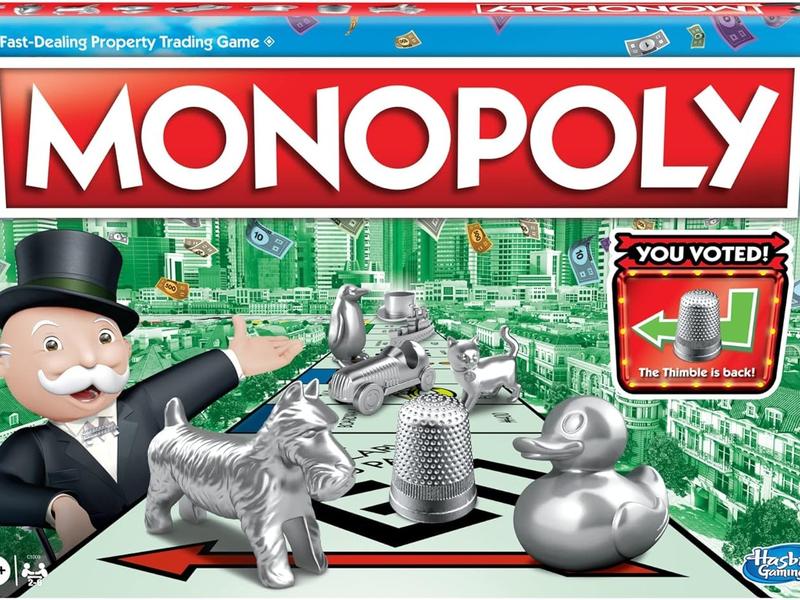 Monopoly Game, Family Board Games for 2 to 6 Players & Kids Ages 8 and Up, Includes 8 Tokens (Token Vote Edition), Family Game Night