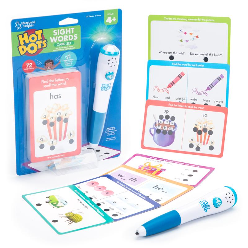 Educational Insights Hot Dots Sight Word Card Game, Ages 4+