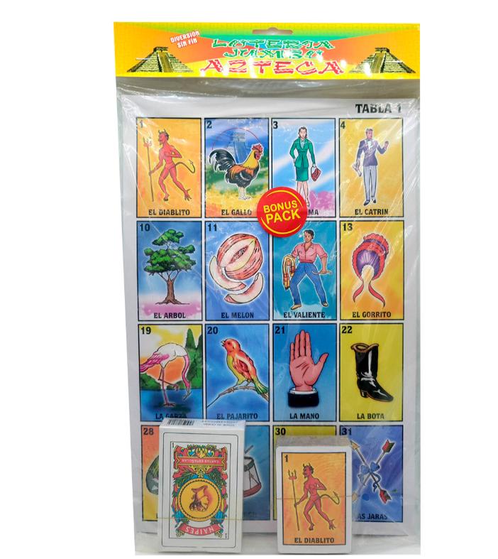 Classic Mexican Board Game   Loteria Mexicana   10 Jumbo Size Cards   10 Cartas Tamano Gigante