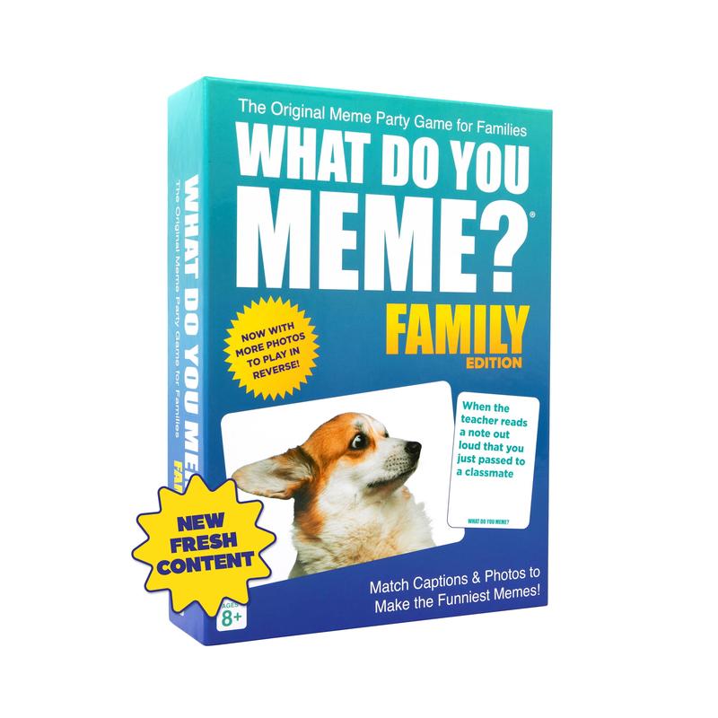 What Do You Meme? Family Edition, With New Refreshed Content, Family Games for Kids and Adults