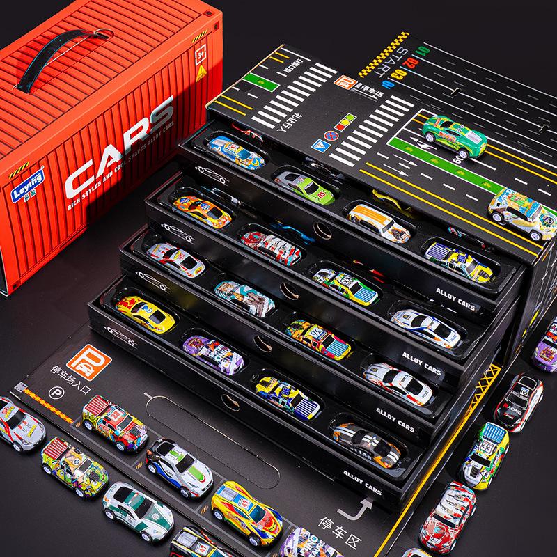 48 PCS Pull Back Race Car Collection Toy for Boys and Girls - Best Christmas Gift - Classic & Novelty Toy