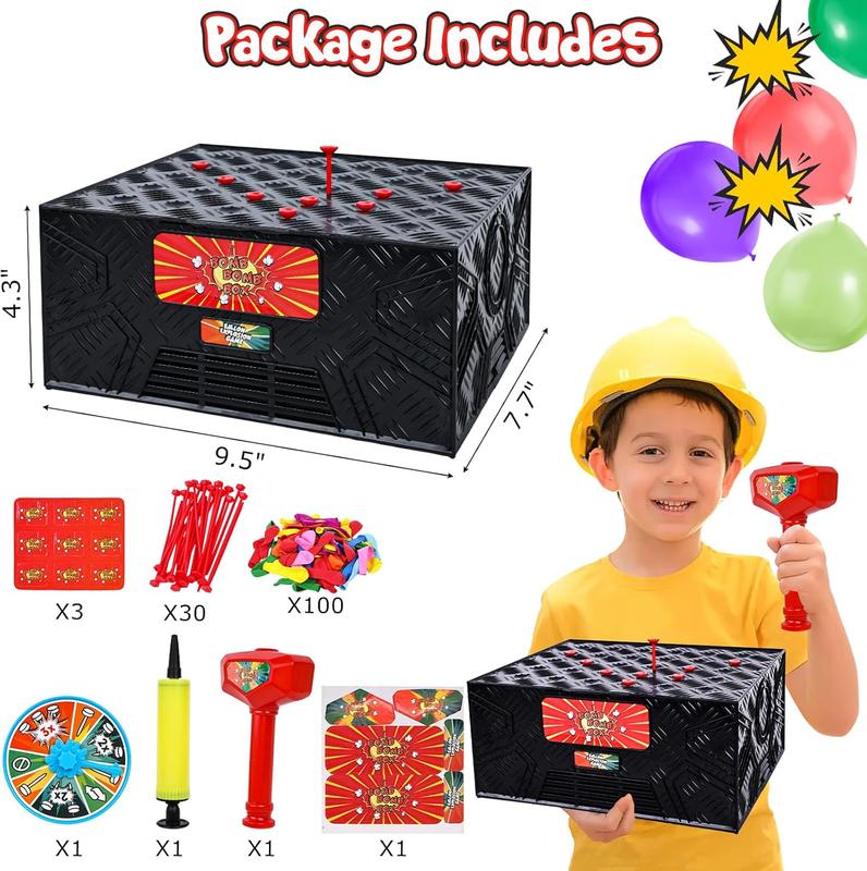 Whack a Balloon Game, Balloon Popping Game Blast Box Balloon Game for Kid Family Gathering