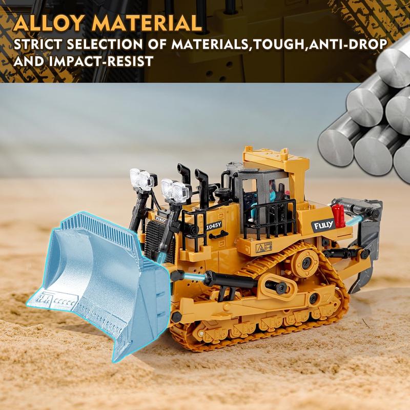 Black Friday. Excavator Alloy Remote Control CarDump Engineering Car Toy CarChildren'S Playground Bulldozer