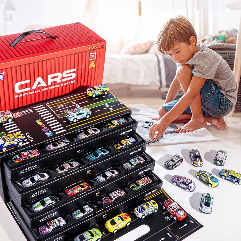 48 PCS Pull Back Race Car Collection Toy for Boys and Girls - Best Christmas Gift - Classic & Novelty Toy