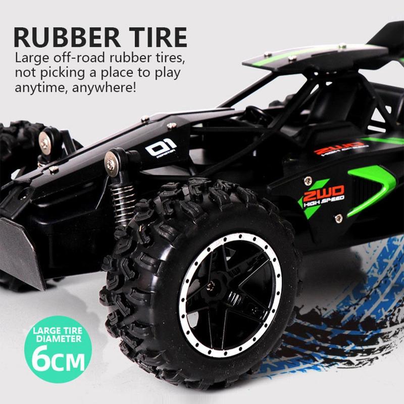 Remote Control Off-road Car Toy, 1 Box High Speed Off-road Car Toy, High Elasticity Rubber Large Tire Climbing Car, Including 1 Toy Car & 1 USB Charging Cable & 1 Remote Control & 1 Screwdriver