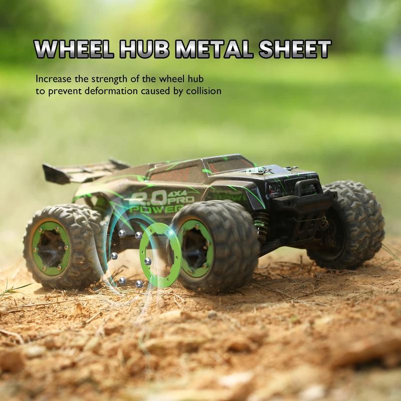 DEERC Brushless 302E RC Cars, Upgraded 60KM H High Speed Remote Control Car, 4WD 1:18 Scale All Terrain Off Road Monster Truck with DIY Extra Shell, 2 Battery 40 Min Car Toy