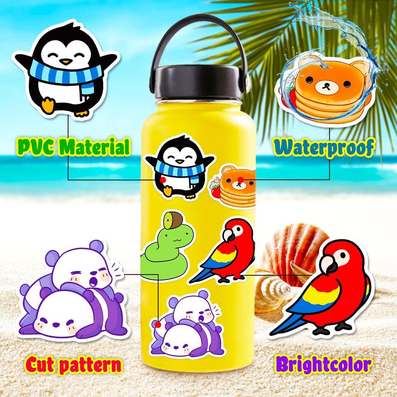 50pcs Cartoon Animal Series Sticker, Cute Multi-purpose Sticker For DIY Craft, Decoration, Hand Account