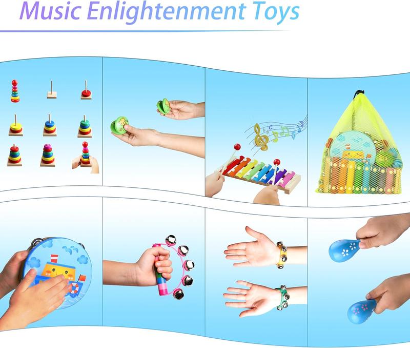 Christmas gift Kids Musical Instruments for Toddlers,Baby Musical Toys for Toddlers,Christmas Kids Gifts,First Birthday Gifts for Boys Girls