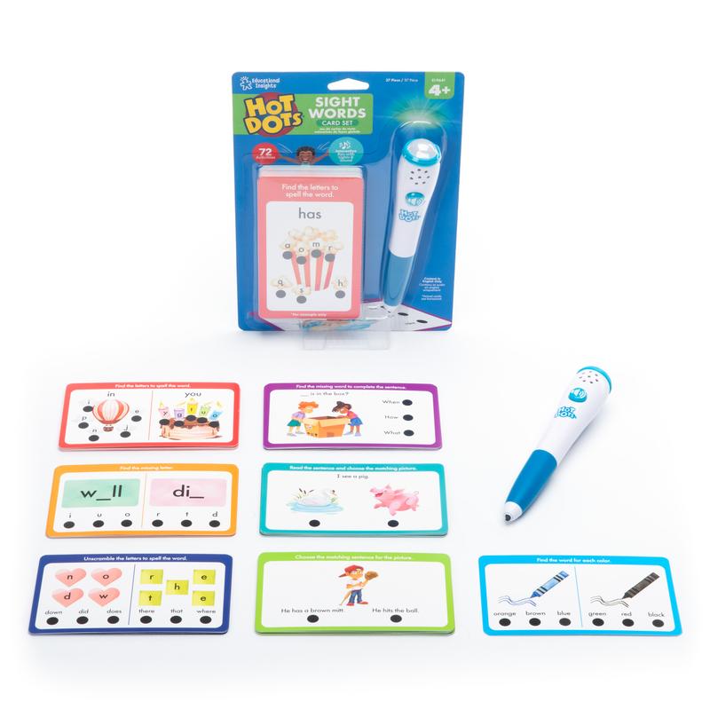 Educational Insights Hot Dots Sight Word Card Game, Ages 4+