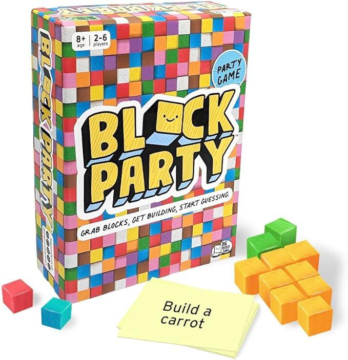 Big Potato Block Party: Colourful Block Building Family Board Game for Kids Aged 8+, Adults, Teens