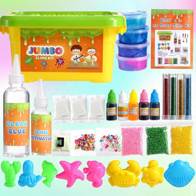 Christmas gift Ultimate Slime Kit for Girls 7-12 Years Old, Party Favor Gifts Slime Stress Relief Toy Scented Sludge Toy for Kids,Complete DIY Slime Making Kit for Kids and Boys.