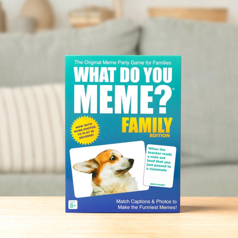 What Do You Meme? Family Edition, With New Refreshed Content, Family Games for Kids and Adults