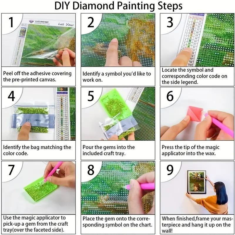 1 Set Basketball Pattern DIY Paint In Diamond without Frame, Rhinestone Art Kit for Adults & Kids, Paint In Diamond for Home Decoration