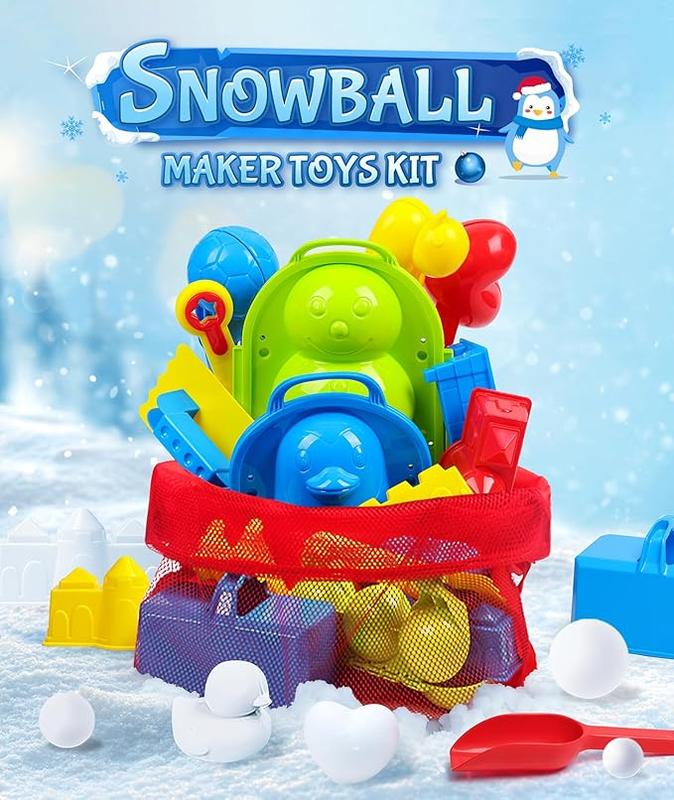 15pcs Children Snowball Maker Snow Toys Ideal Winter Outdoor Children's Toys Christmas Gifts for Kids