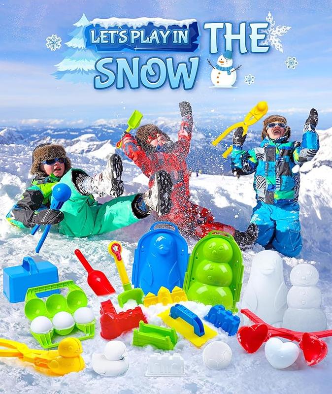 15pcs Children Snowball Maker Snow Toys Ideal Winter Outdoor Children's Toys Christmas Gifts for Kids