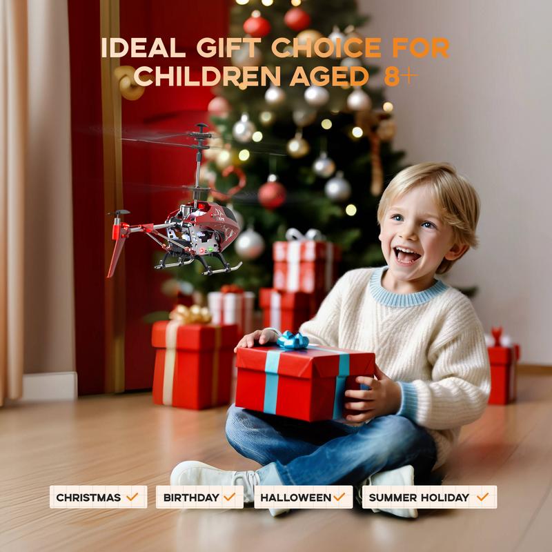 SYMA RC Helicopter S107H-E with Altitude Hold, 3.5 Channel, Gyro Stabilizer for Kids and Beginners  Built-in Battery