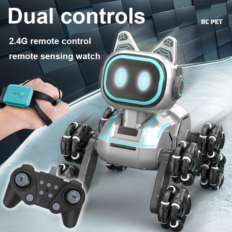 Robot Dog for Kids, Remote Control Robot Rechargeable  Stunt Robo Dog with Sing, Dance, Touch Function, Birthday Present for Kids 6 7 8 9 10 11 12 Years Old christmas gift ideas