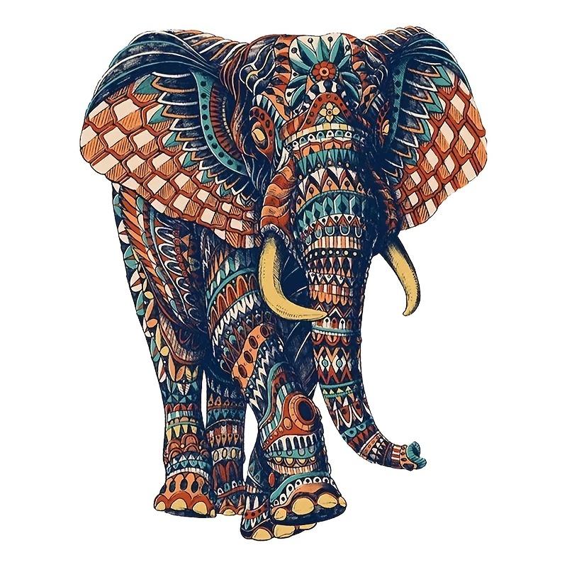 JomaLuLa Magic Wooden Elephant Unique Shaped Jigsaw Puzzles