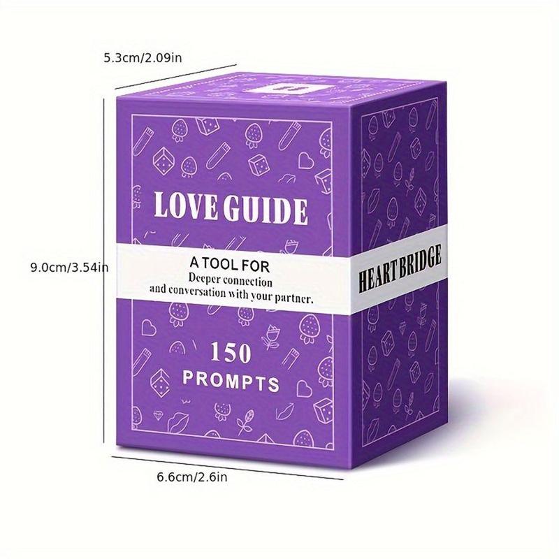 Love Guide Deck, 1 Box 150 Relationship Building Conversation Starters Card Games, Couples Games, Office Stationery & Supplies