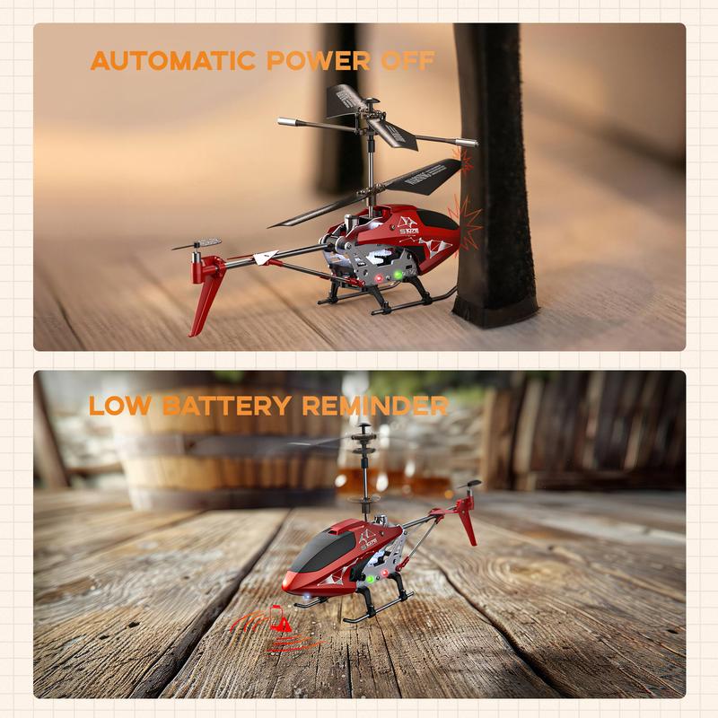 SYMA RC Helicopter S107H-E with Altitude Hold, 3.5 Channel, Gyro Stabilizer for Kids and Beginners  Built-in Battery