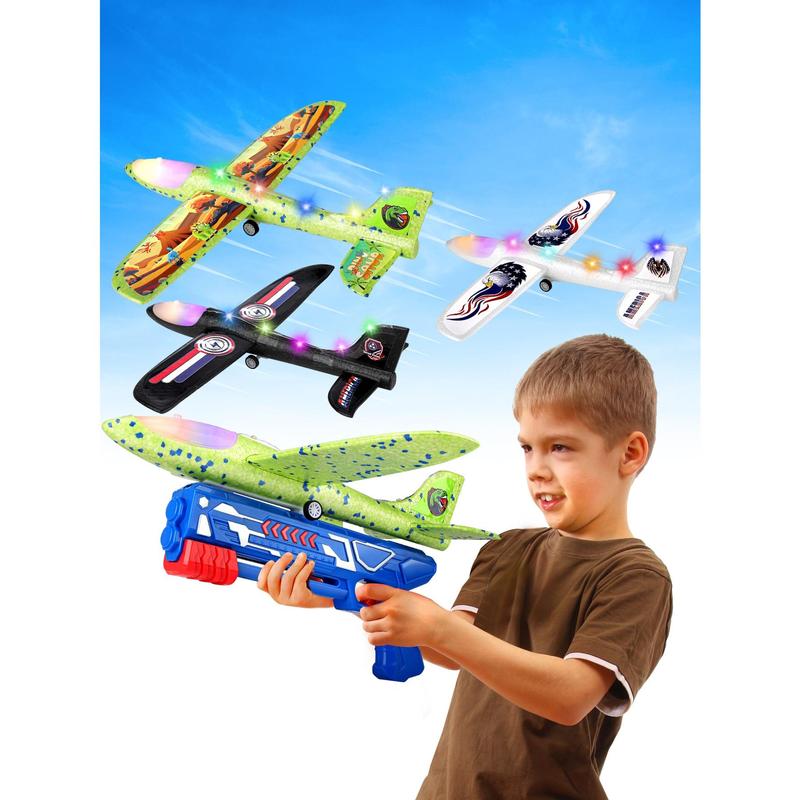 3 Pack Airplane Launcher Toy, 12.6