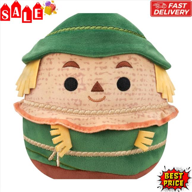 Squishmallows Original “The Wizard of Oz” 10-Inch The Scarecrow Plush - Ultrasoft Official Jazwares Plush (Medium-Sized)