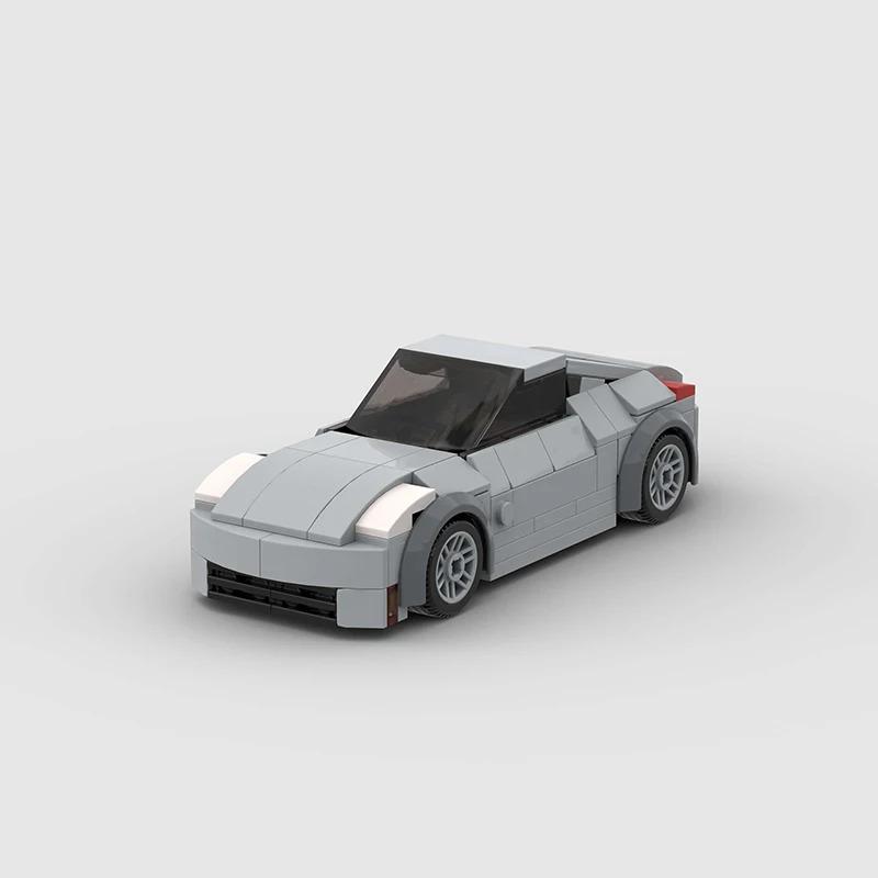 Nissan 350Z Coupe Moc Speed Champions Racer Cars City Sports Vehicle Building Blocks Creative Garage Toys  Boys gift