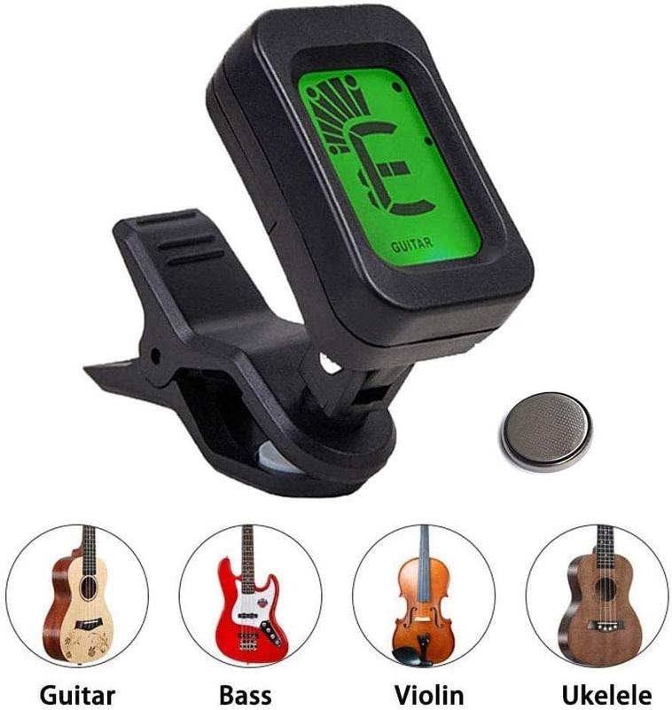 Guitar Accessories Kit with Guitar Strings,Guitar Tuner,Guitar Capo,3-in-1 Restring Tool,Pick Holder,Guitar Picks,Finger Protectors,Thumb Finger Picks, Guiter Bridge Pins,Guitar Nuts,Guitar Saddles