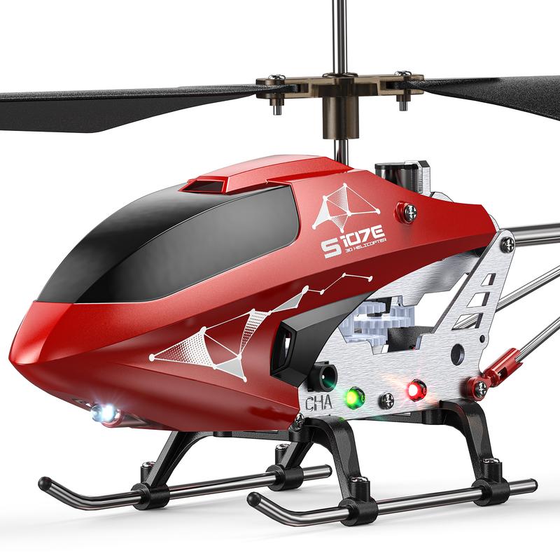 SYMA RC Helicopter S107H-E with Altitude Hold, 3.5 Channel, Gyro Stabilizer for Kids and Beginners  Built-in Battery