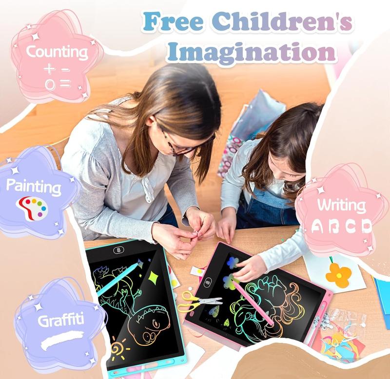 (Buy 1 Get 1 Free)2 Pack 8.5 10 Inch LCD Writing Tablet and Get a Free High Quality Toys,Children's Doodle Drawing Toys, Kids Educational Toys, LCD Handwriting Blackboard Christmas, Halloween, Thanksgiving gift