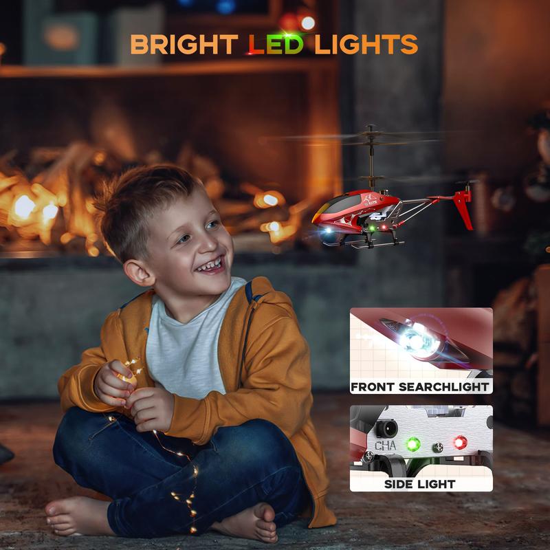 SYMA RC Helicopter S107H-E with Altitude Hold, 3.5 Channel, Gyro Stabilizer for Kids and Beginners  Built-in Battery