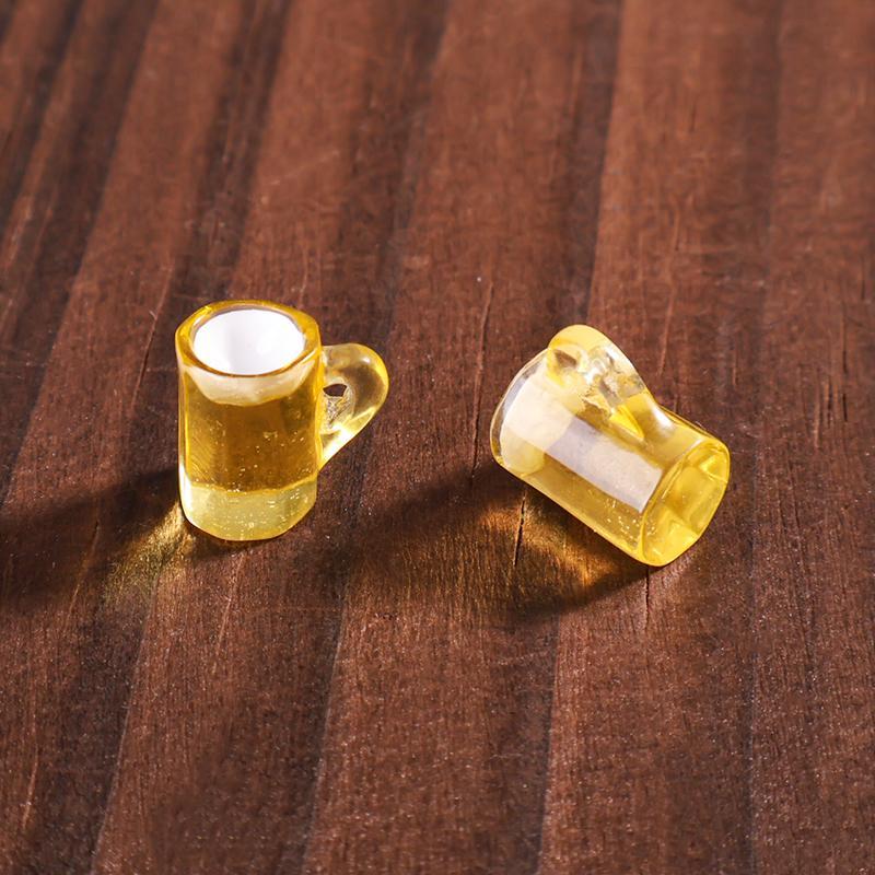 Mini Resin Beer Mug, 30pcs set Cute Mini Resin Beer Mug, Miniature Cup Suitable for Miniature Accessories DIY Decorations