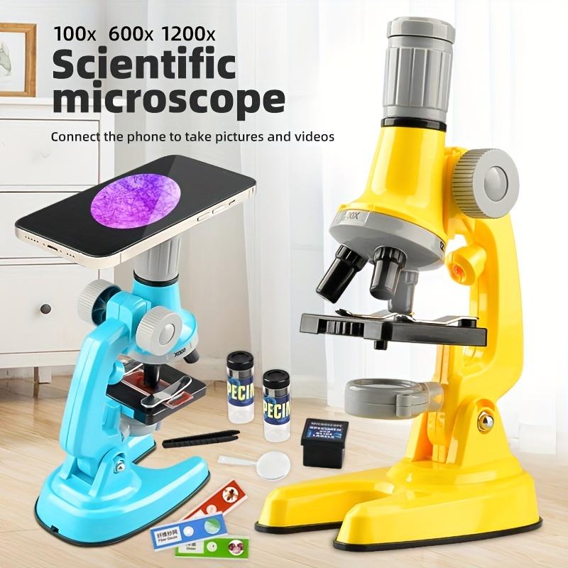 High-Definition Microscope, Science Experiment Set for Primary School Students with Puzzle Toys as Christmas Gift for Children's Science Education