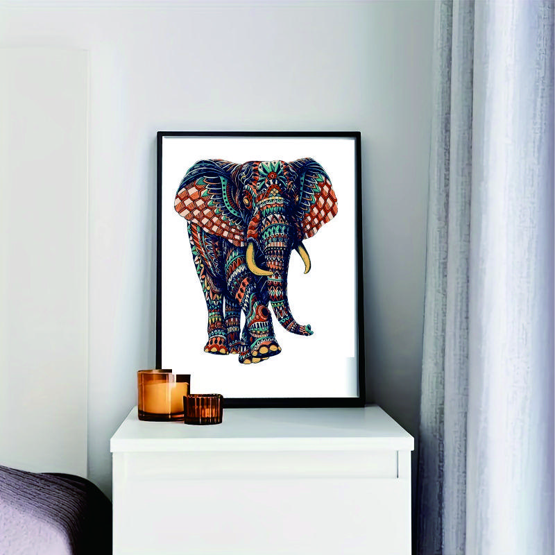 JomaLuLa Magic Wooden Elephant Unique Shaped Jigsaw Puzzles