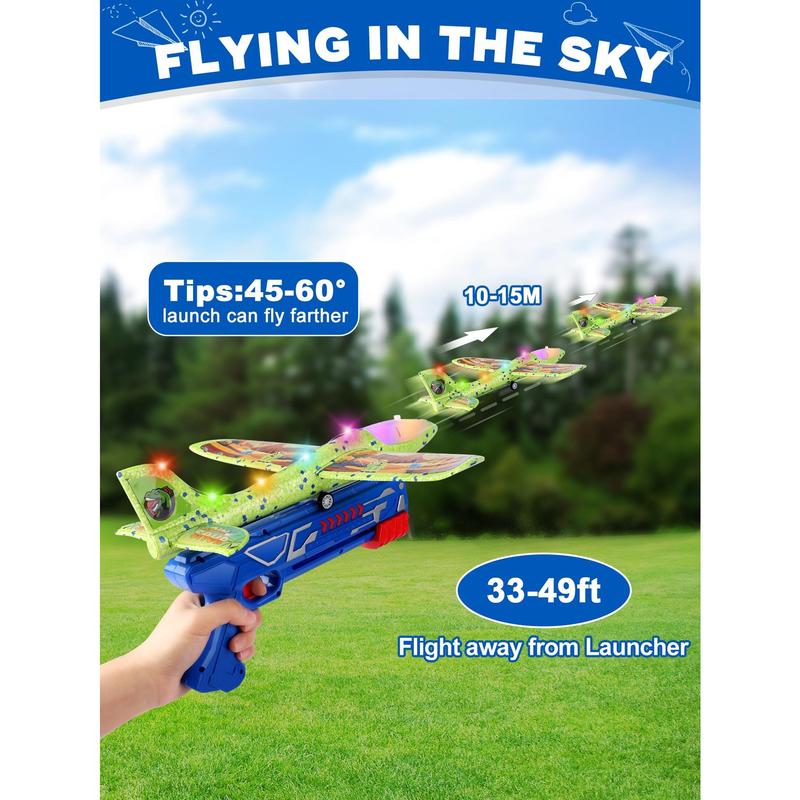 3 Pack Airplane Launcher Toy, 12.6