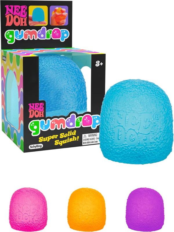 Schylling NeeDoh Gumdrop - Textured Sensory Toy with Super Solid Squish - 2.5