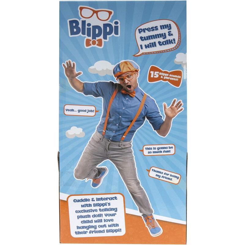 Blippi Bendable Plush Doll, 16