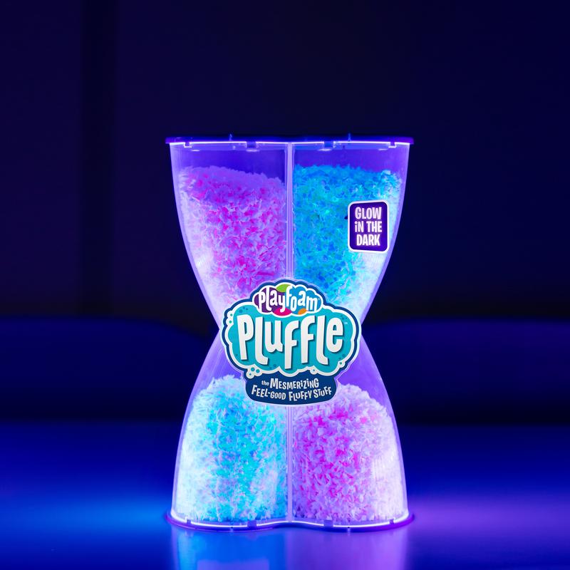 Educational Insights Glow-in-the-Dark Playfoam Pluffle for Sensory Bins, Set of 2, Ages 3+