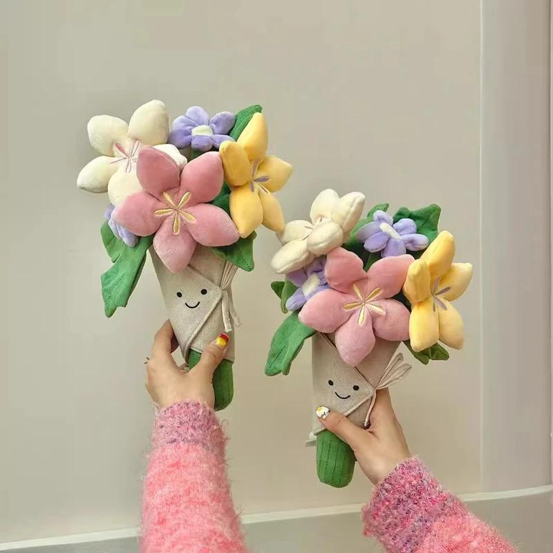 Fun Holding Flowers, Tulips, Potted Plants, Plush Toys, Doll Bouquets, Girls Graduation Gifts, Dolls, Valentine's Day Gifts