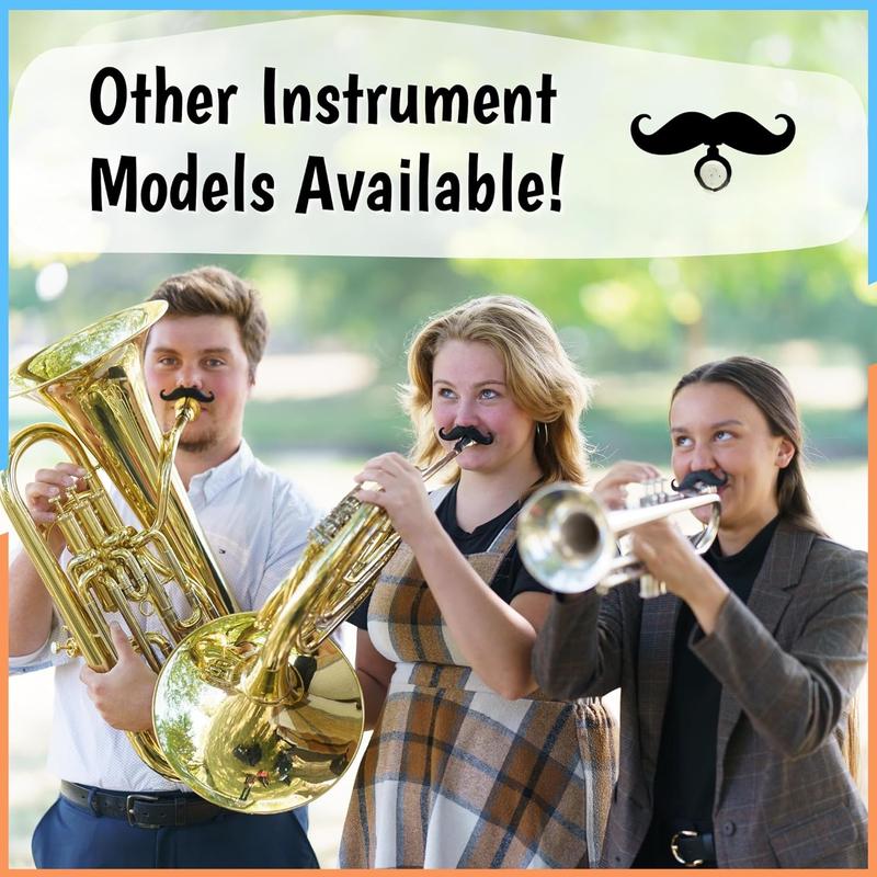 The   2.0 - [2-Pack] Clip-on Mustache for Trumpet Mouthpiece, XL and Handlebar Combo Version