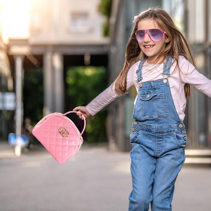 Toddler Girl Pretend Play Handbag with Accessories and Princess Kit for 3-6 Year Olds - Perfect Pink Christmas Gift for Kids