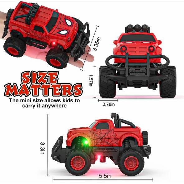 Mini off-road remote control drift car - Spider-Man model 1:43 children's remote control car, suitable for 4-8 years old, holiday gift birthday gift!