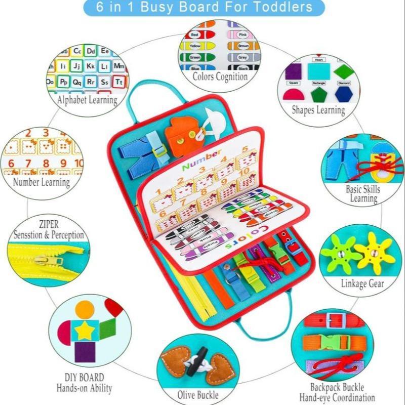 Colorful Learning Board, 1 Set Funny Learning Board, Creative Number and Letter Learning Resources, for Travel and Home Use