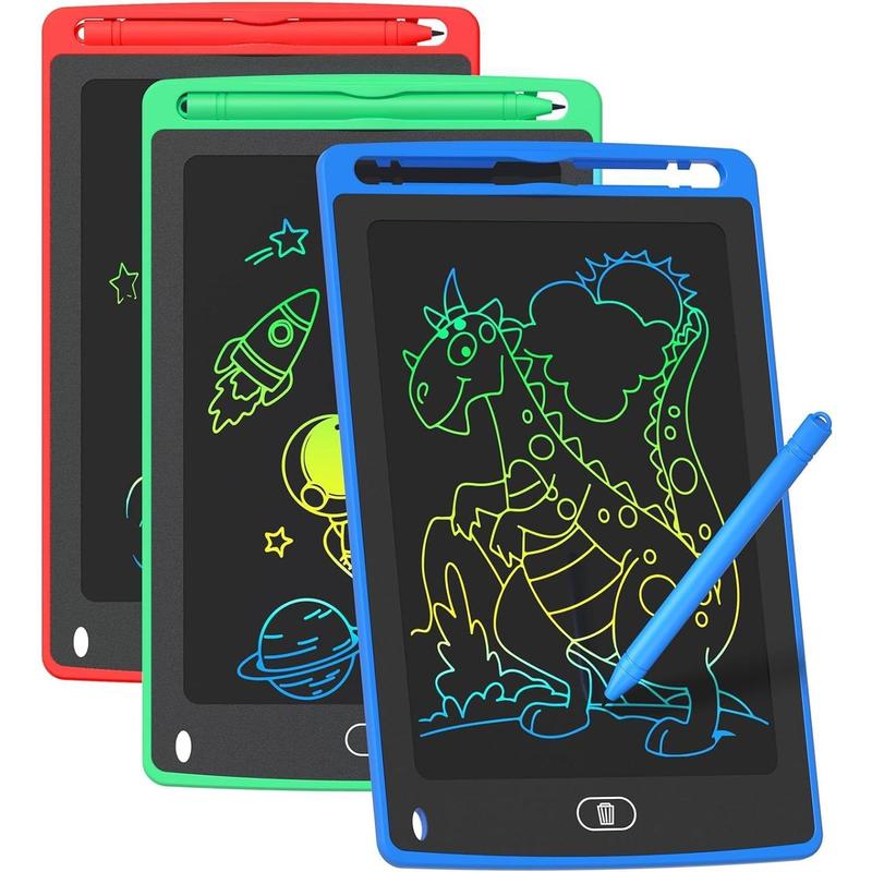 3 Pack LCD Writing Tablet for Kids, 8.5 Inch Colorful Doodle Board Drawing Tablet, Educational Learning Toys Birthday Gifts for Kids Age 3 4 5 6 7 8