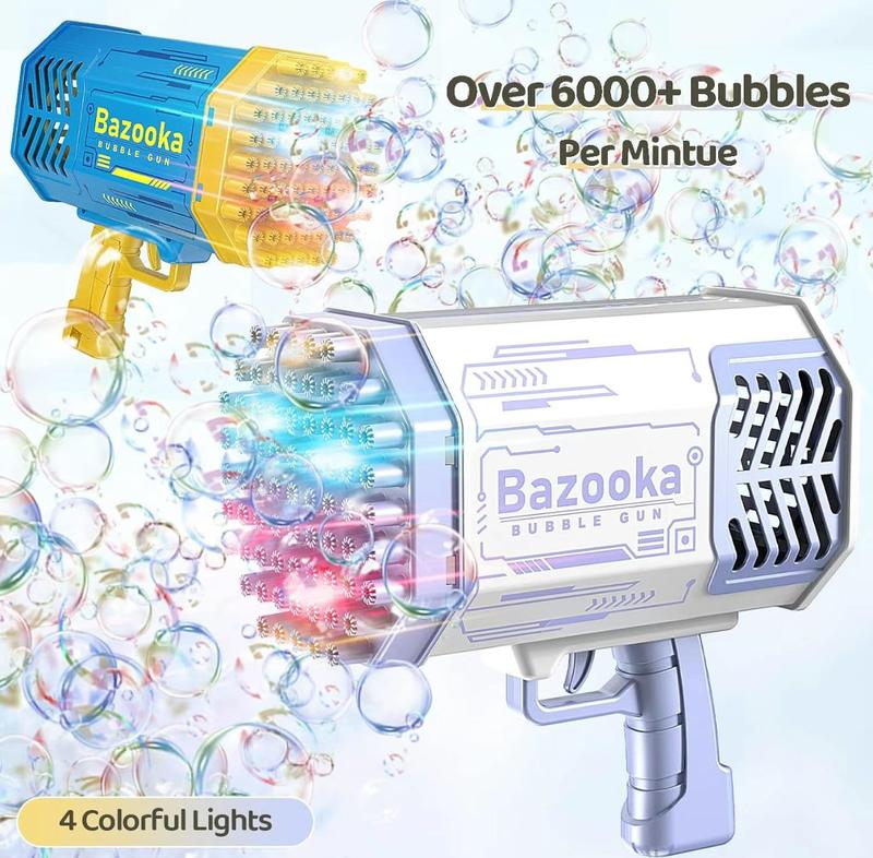 2024 Color Light Bubble Machine for Girls and Children - Indoor Outdoor Party Toy - Perfect Birthday Christmas Gift