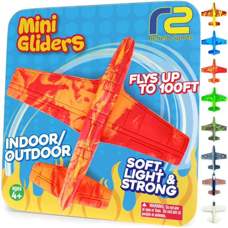 Foam Airplanes - Stocking Stuffers for Kids All Ages 4 5 6 7 8 9 10 Year Old - Best Toy Gift - Boy Toys Stocking Stuffer Gifts - Easter Basket Gifts for Boys & Girls Party Favors - Air Plane Gift Idea