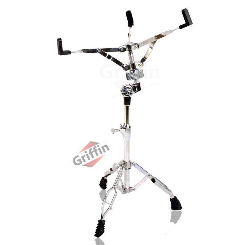 GRIFFIN Snare Drum Kit with Snare Stand, 2 Pairs of Maple Drum Sticks & Key | Wood Shell Drum Set