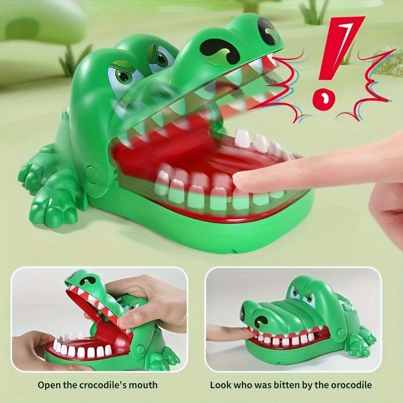 Alligator Teeth Game for Birthday, Bar Bat Mitzvah, Bachelor, Housewarming, Anniversary Parties - Plastic Crocodile Bite Finger Prank Toy for Interactive Multiplayer Fun, Ideal Christmas, Easter, Halloween, Summer, Fall Holiday Gift (Large Size)