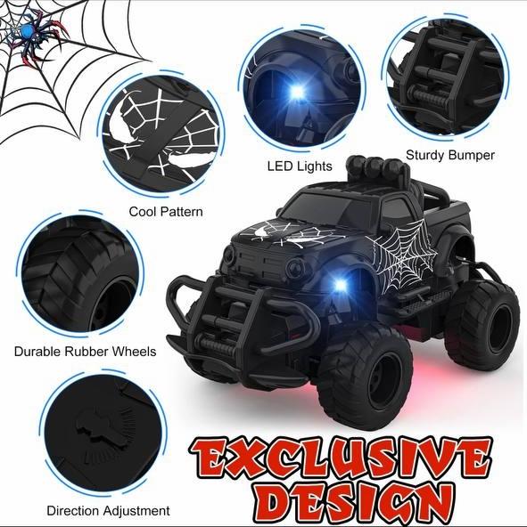 Mini off-road remote control drift car - Spider-Man model 1:43 children's remote control car, suitable for 4-8 years old, holiday gift birthday gift!